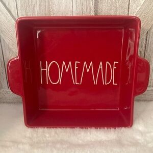 Rae Dunn Homemade Baking Dish in Red